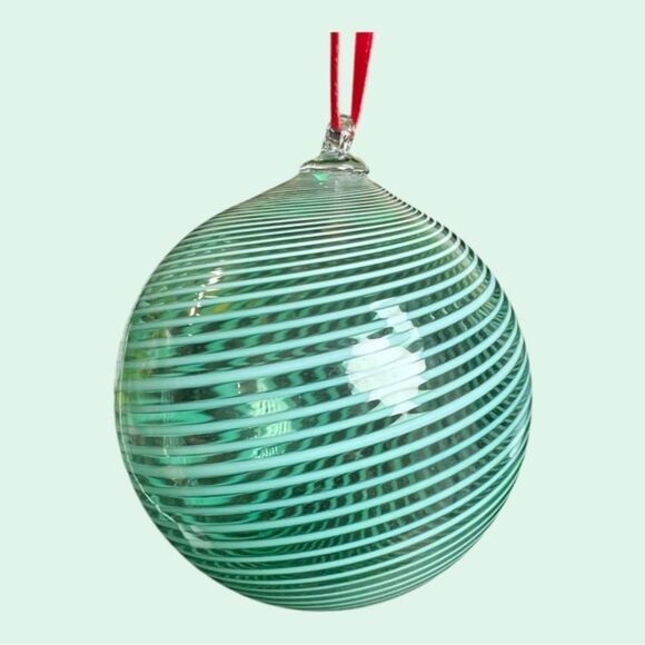 Spiral Swirl Chatham Glass Co. Art Glass Ornament – 1989 Signed Collectible - Picture 3 of 4